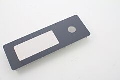 FRONTPLATTE F. NOT-AUS BREIT 3MM,ALUMINI