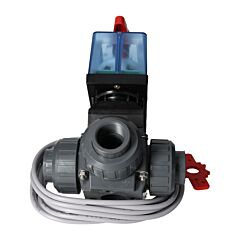 KUGELHAHN 3-WEGE PVC DN25  MIT 24V-ANTRI