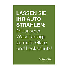 Poster Strahlen A0 grün