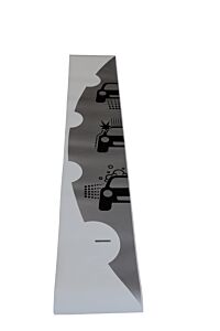 AUFKLEBER MH ES LAMPE SILBER