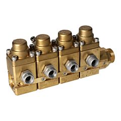HD-VENTILBLOCK 4-FACH VORMONTIERT