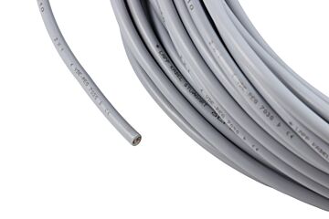 Leitung PVC 2X1,0qmm grau