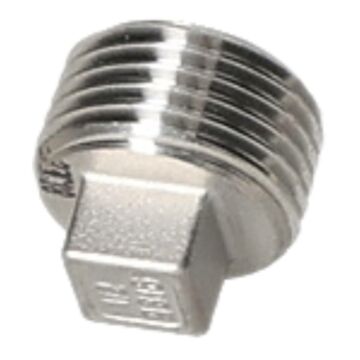 STOPFEN 1/2" V2A VIERKANT