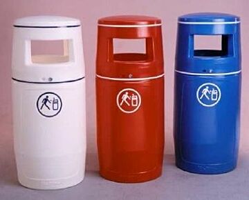 Abfallbehälter blau 90l