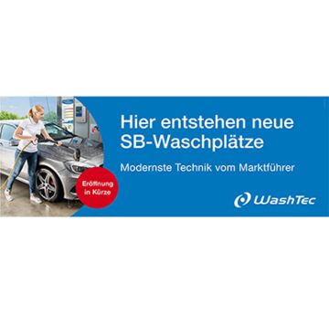 Banner Baustelle Neue SB Plätze 4x1,5m