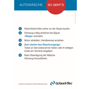 Einfahrtshinweis "Code + Scan" DINA2