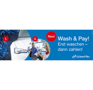 Banner Wash & Pay 3x1m