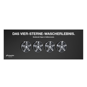 Banner 4 Sterne 3x1 Meter