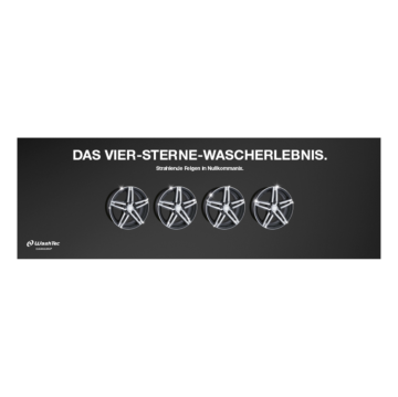 Banner 4 Sterne 4 x 1,5 Meter