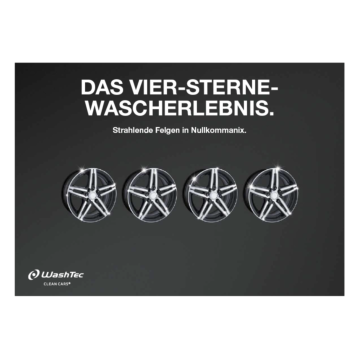 Poster 4 Sterne Wascherlebnis- A4 quer