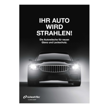 Poster "Ihr Auto wird strahlen  - A4