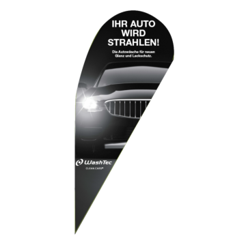 Beachflag Drop, Größe S, Strahlen