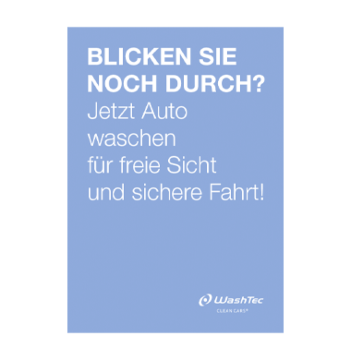 Poster "Durchblick" A0 blau