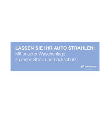 Banner Strahlen 3x1 m blau