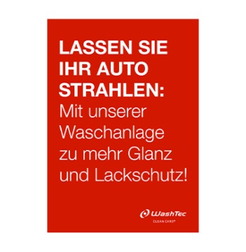 Poster Strahlen A2 rot