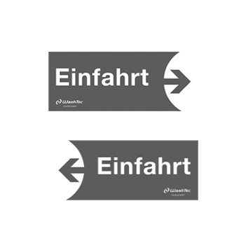 Einfahrtsschild Einfahrt, grau