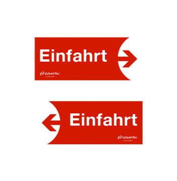 Einfahrtsschild Einfahrt, rot