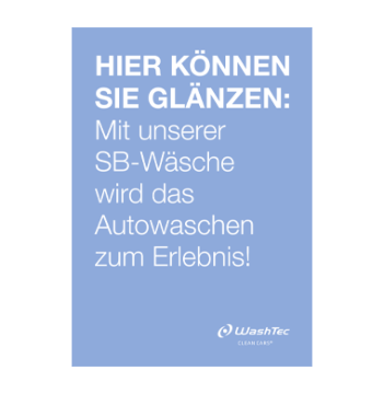 Poster für SB-Plätze A0 blau