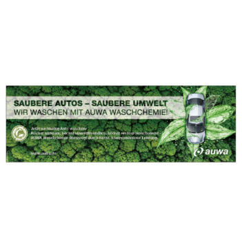 Banner AUWA Green Car Care 3 x 1 Meter