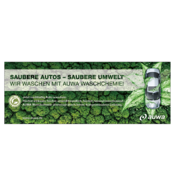 Banner AUWA Green Car Care 4x1,5 Meter