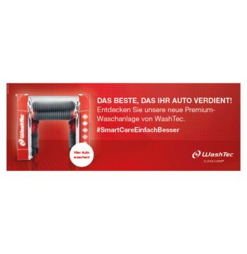 Banner SmartCare - Das Beste 4x1,5m Rot