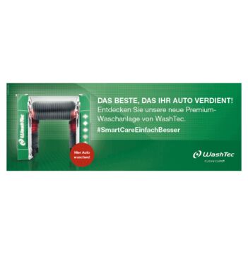 Banner SmartCare - Das Beste 4x1,5m Grün