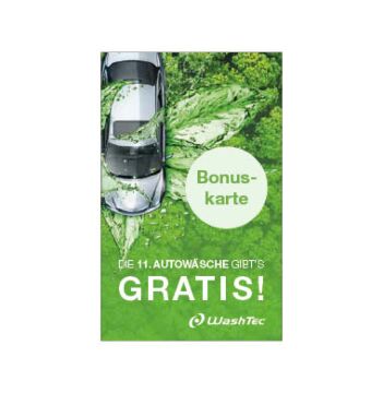 Bonuskarte Zertifizierte Wäsche A7