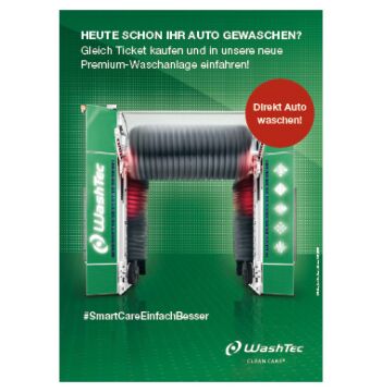 Poster SmartCare - Gewaschen? A2 Grün