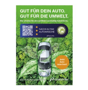 Poster Zertifizierte Wäsche A0