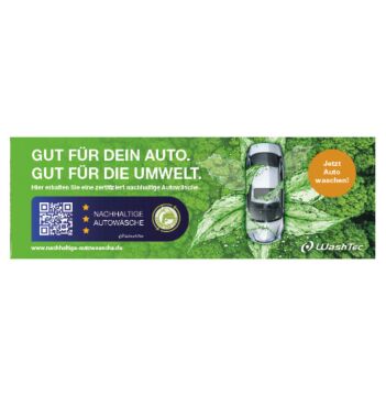 Banner Zertifizierte Wäsche 3x1m