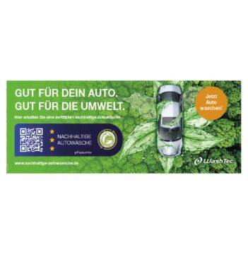 Banner Zertifizierte Wäsche 4x1,5m