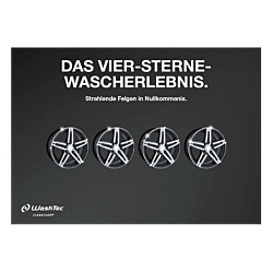Poster "4 Sterne Wascherlebnis"- A4 quer