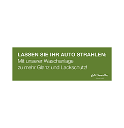 Banner "Strahlen" 3x1 m grün