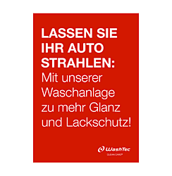Poster "Strahlen" A0 rot