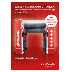 Poster SmartCare - Strahlen A1 Rot